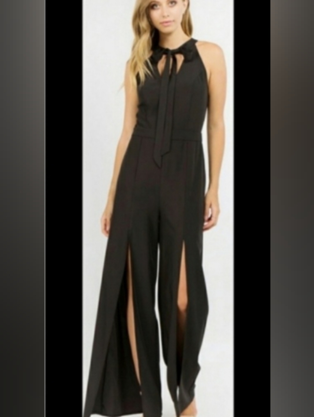 Strut & Bolt Sexy Black Jumpsuit Pantsuit - Picture 1 of 10